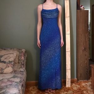 Jump size 3/4 Northern Lights Blue glitter dress
